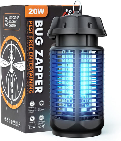 Elektrischer Insektenvernichter mit 20W UV-Licht und 4200V Netz, IPX4 wasserdicht – Zeytra