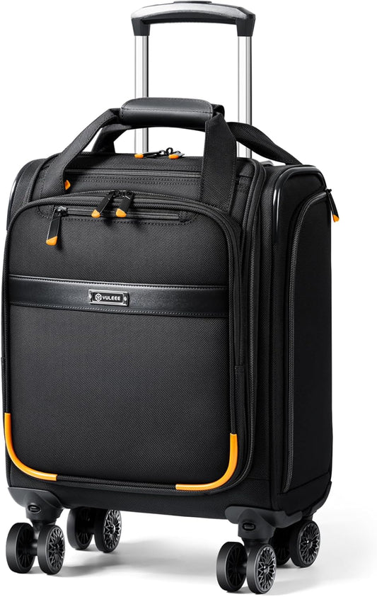 Fluggesellschaft-zugelassenes Unter-Sitz-Handgepäck mit Spinner-Rädern und Laptopfach