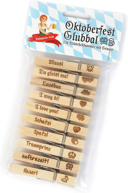 Oktoberfest Glubbal (4er-Set, je 10 Stück) – GaudiGlubbal Oktoberfest 2026