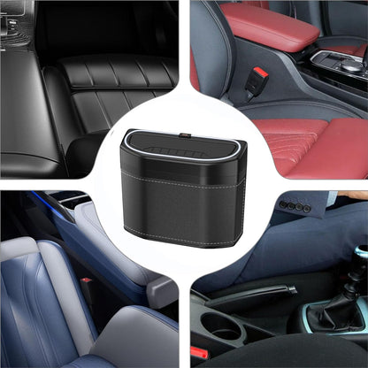 Geruchsdichter Auto-Mülleimer mit Touch-Licht – Lurevo