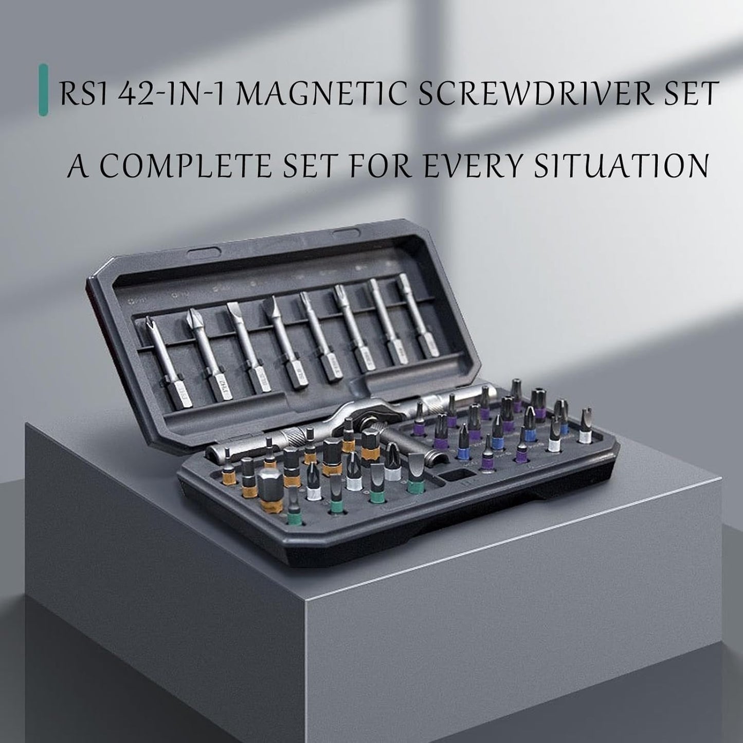 42-in-1 Magnetischer Schraubendreher Set – Präzisionsreparaturwerkzeug-Set mit Bits & Griff – Fixaro