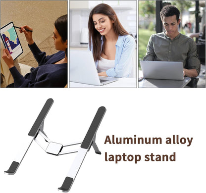 Verstellbarer Laptopständer – Faltbare Kühlhalterung für Notebooks für Büro und Reisen – Orvane
