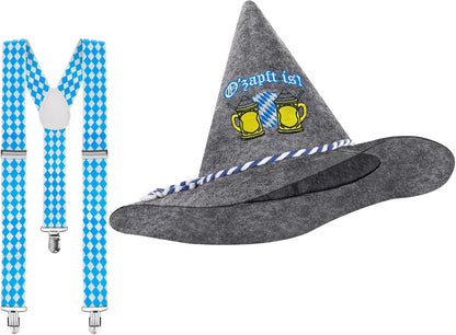 Trachten-Set mit Hut & Hosenträger – WiesnHeld Oktoberfest 2026