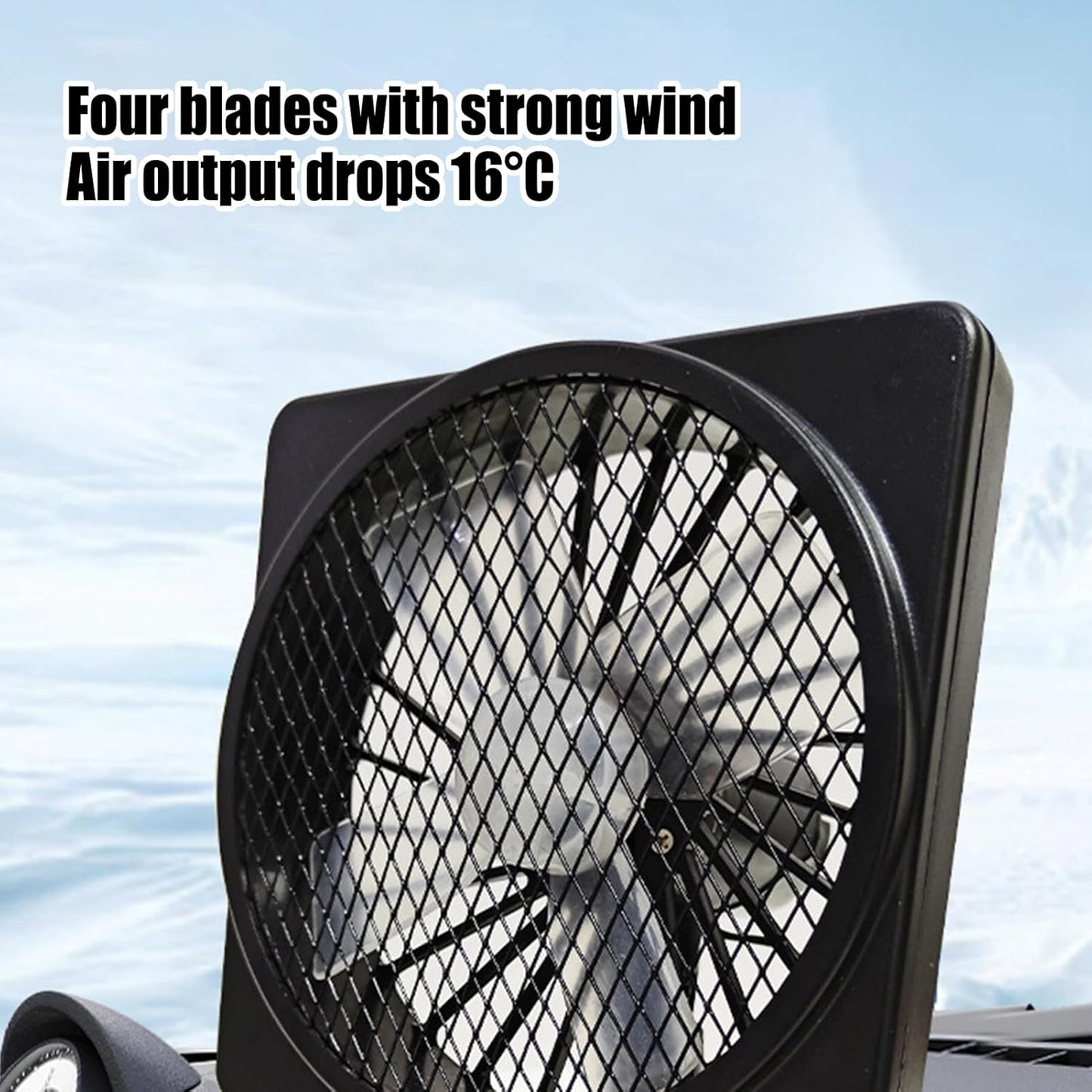 12V USB Luftzirkulator Auto Klimaanlagen Kühlventilator mit 360° Rotation (1+1 GRATIS) – Aurovent