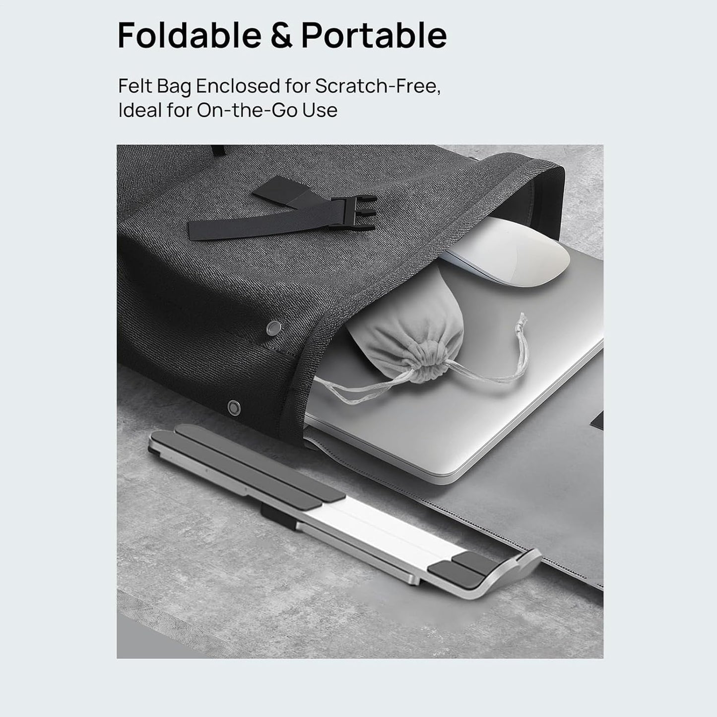 Verstellbarer Laptopständer – Faltbare Kühlhalterung für Notebooks für Büro und Reisen – Orvane