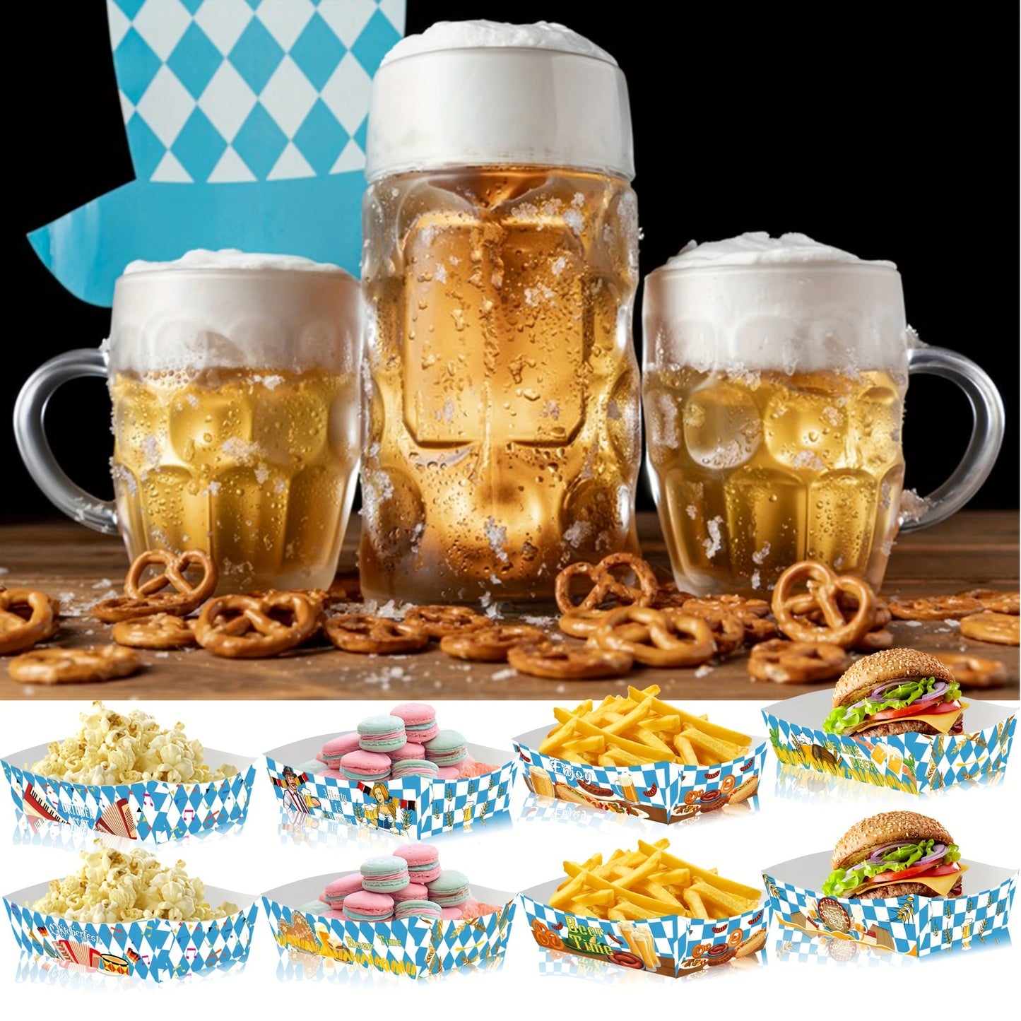 Oktoberfest Papier Snackschalen Set (2×24 Stück) – WiesnSnack Oktoberfest 2026