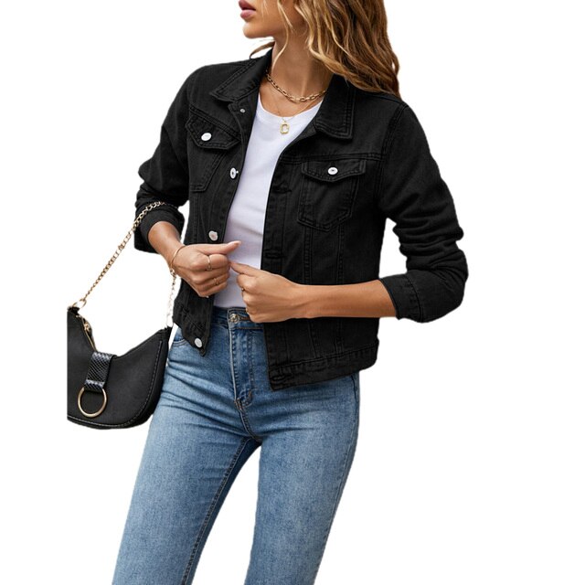 Trendige Damen-Denimjacke mit Bequemer Passform – Herbstzauber Malina