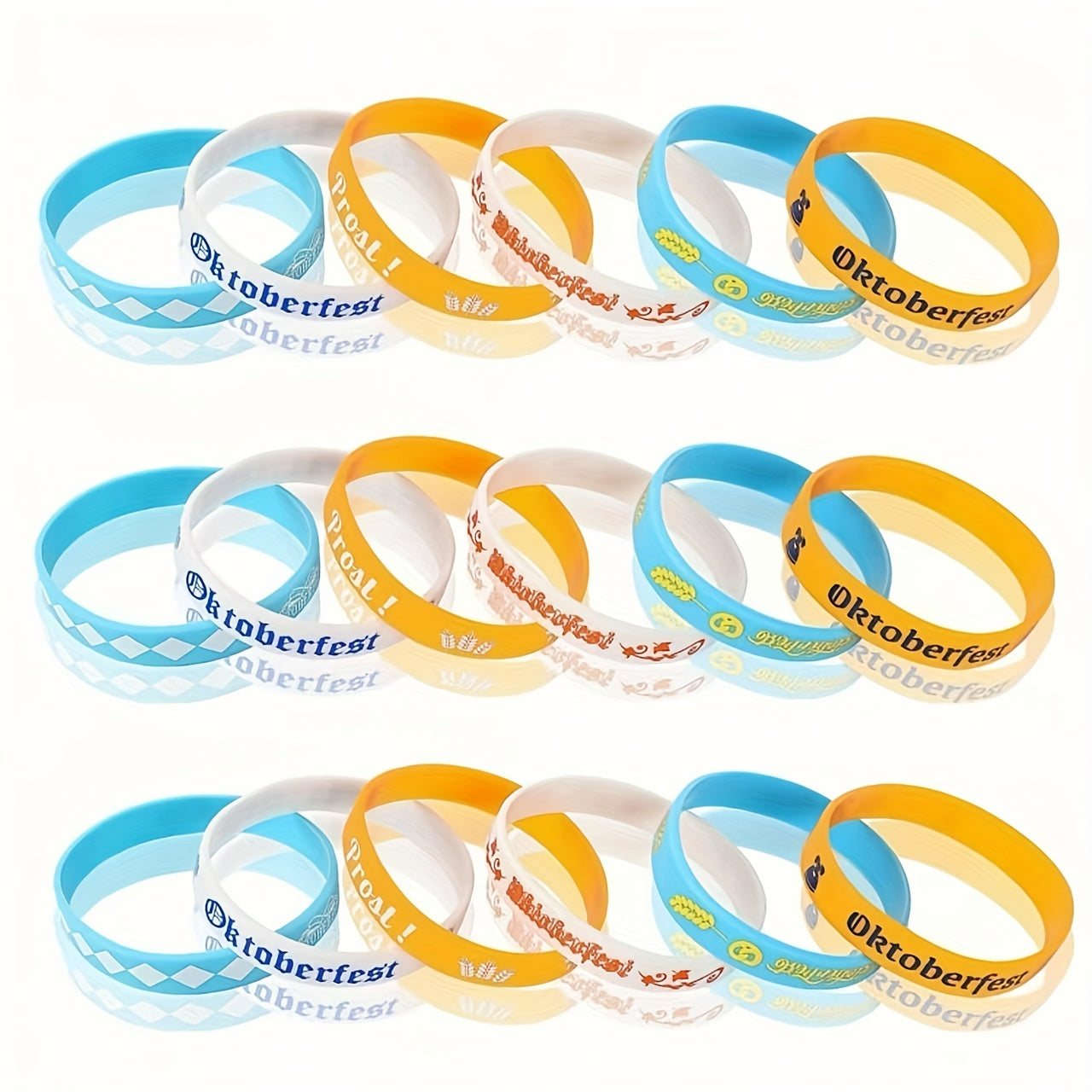 Silikon Armbänder Set (24 Stück) – WiesnBand Oktoberfest 2026