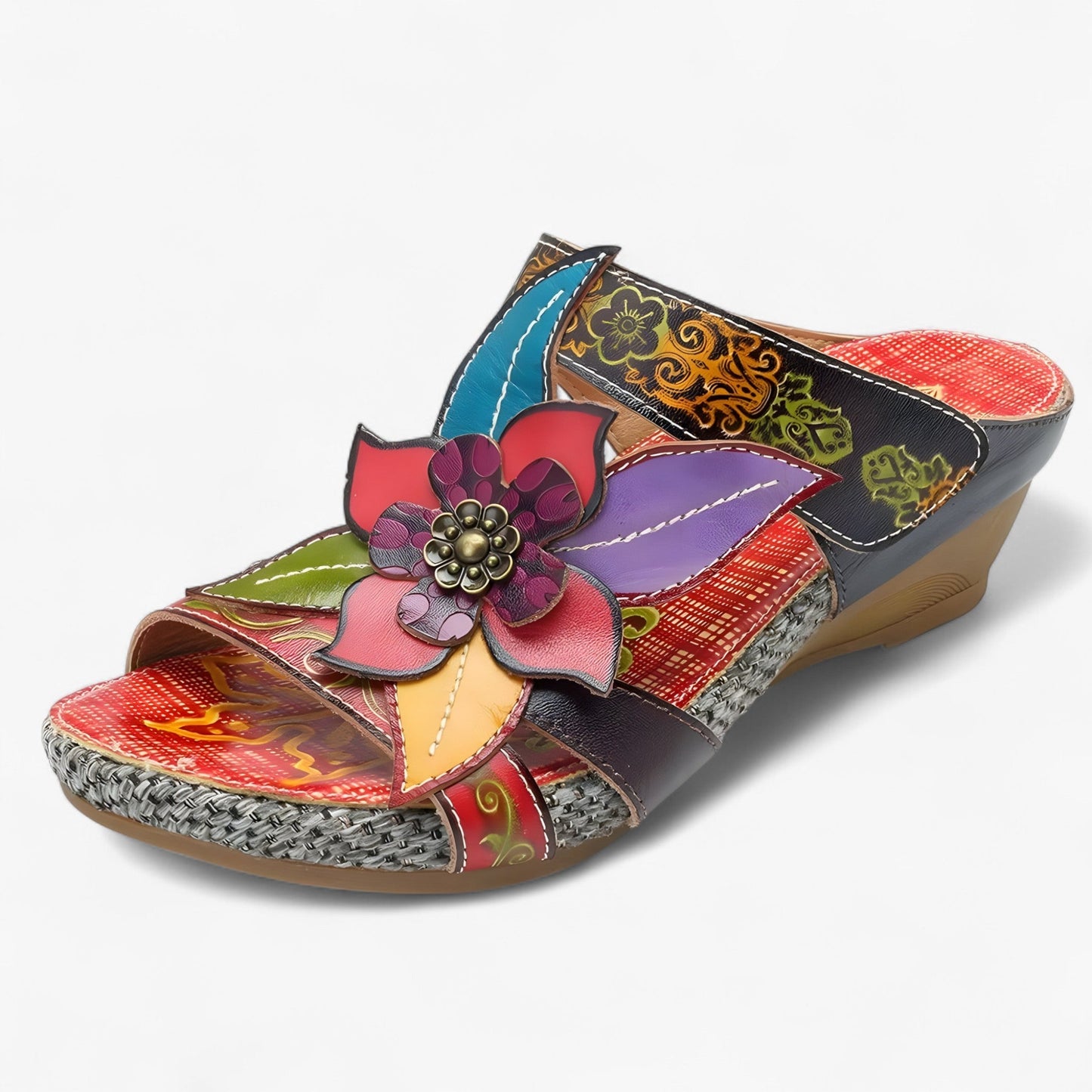 Boho-Sandalen für Damen mit geflochtenen Riemen – BohoStep Dolly