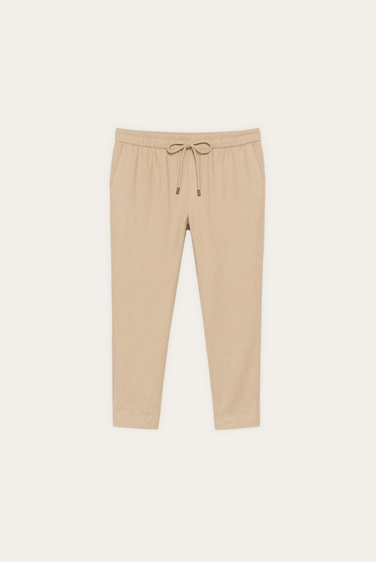 Leichte & Stilvolle Leinenhose mit schmalem Schnitt für Herren – Fabio Herbstedition