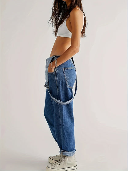 Stylischer Damen-Denim-Jumpsuit für jeden Tag - CityEase