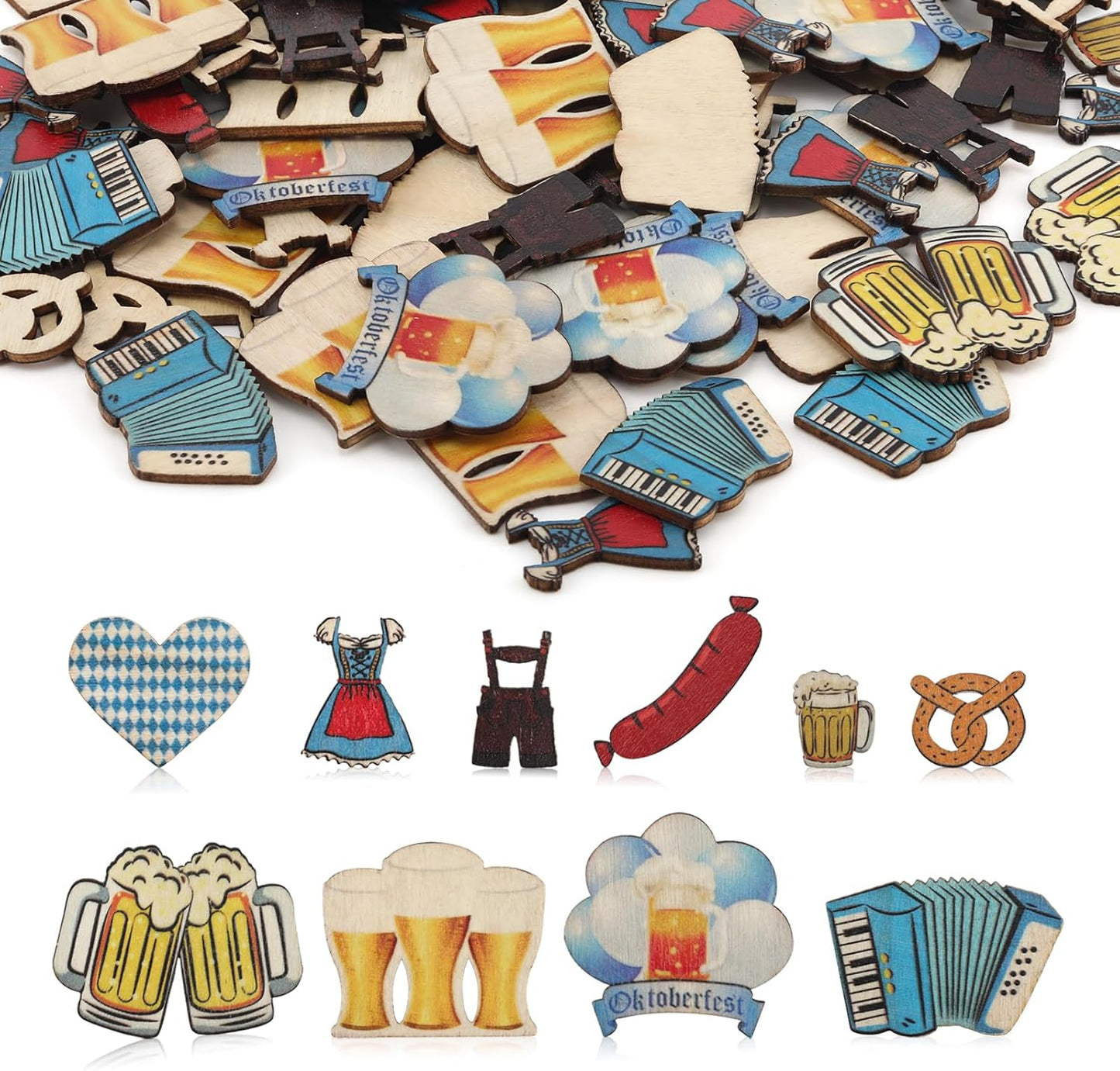 Holzdeko Oktoberfest (100er-Set) – WiesnKonfetti Oktoberfest 2026