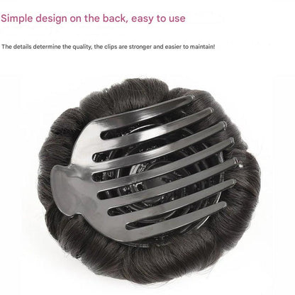 Blumenförmige Haarspange mit Haarverlängerung – Fiora