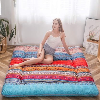 Faltbare japanische Futon-Bodenmatratze mit Memory-Foam-Unterstützung – Arivon