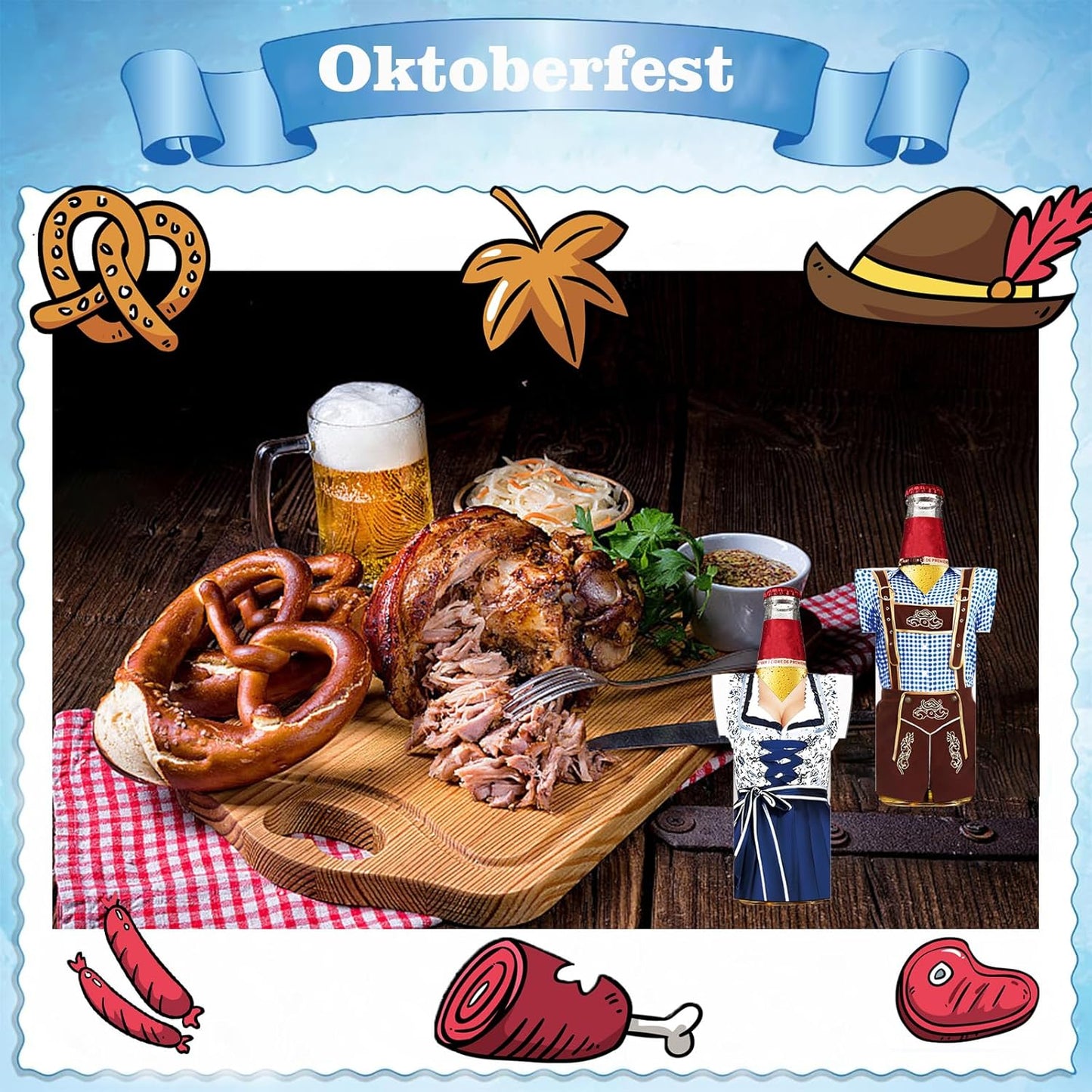 Flaschen-Kühler im 6er-Pack – Madl & Buam Oktoberfest 2026