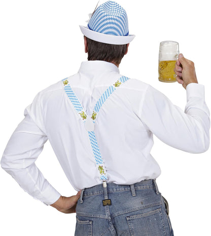 Trachten-Hosenträger mit Rautenmuster & Löwenmotiv – BayernPride Oktoberfest 2026