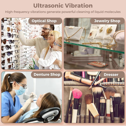 Ultraschall-Schmuckreiniger 650ml mit Uhrenhalter – ShineMate