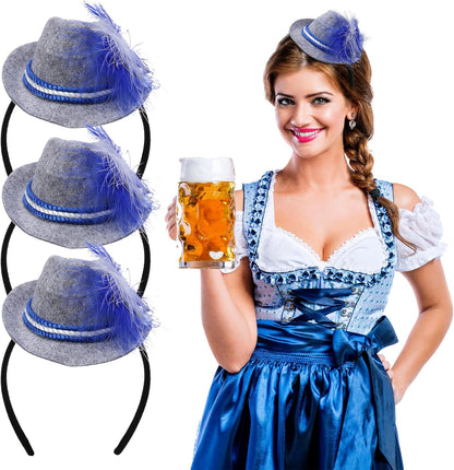 Mini-Trachtenhüte im 3er-Set – WiesnCharme Oktoberfest 2026