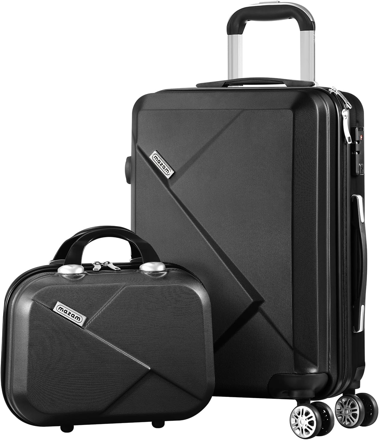 2-teiliges ABS-Hartschalenkoffer-Set mit TSA-Schloss & 360°-Drehrollen