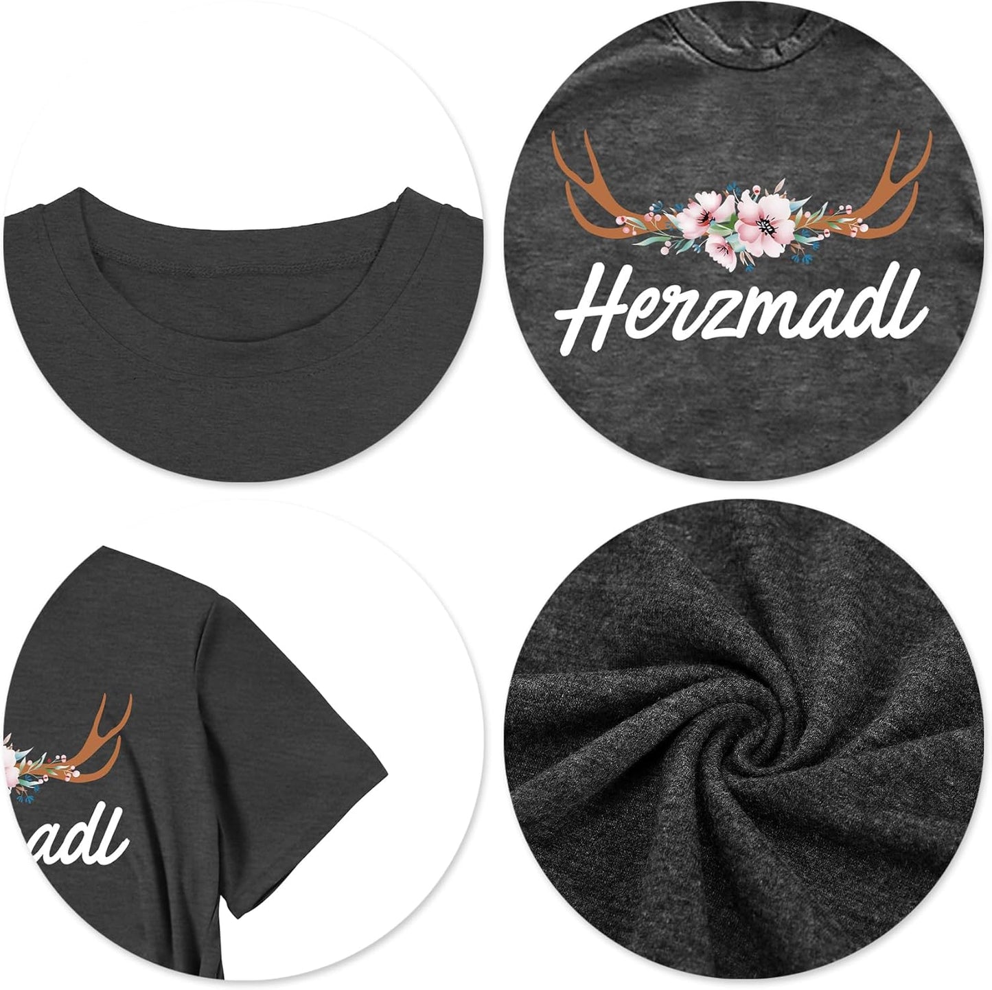 Damen Kurzarm Herzmadl T-Shirt – Lena Oktoberfest 2026