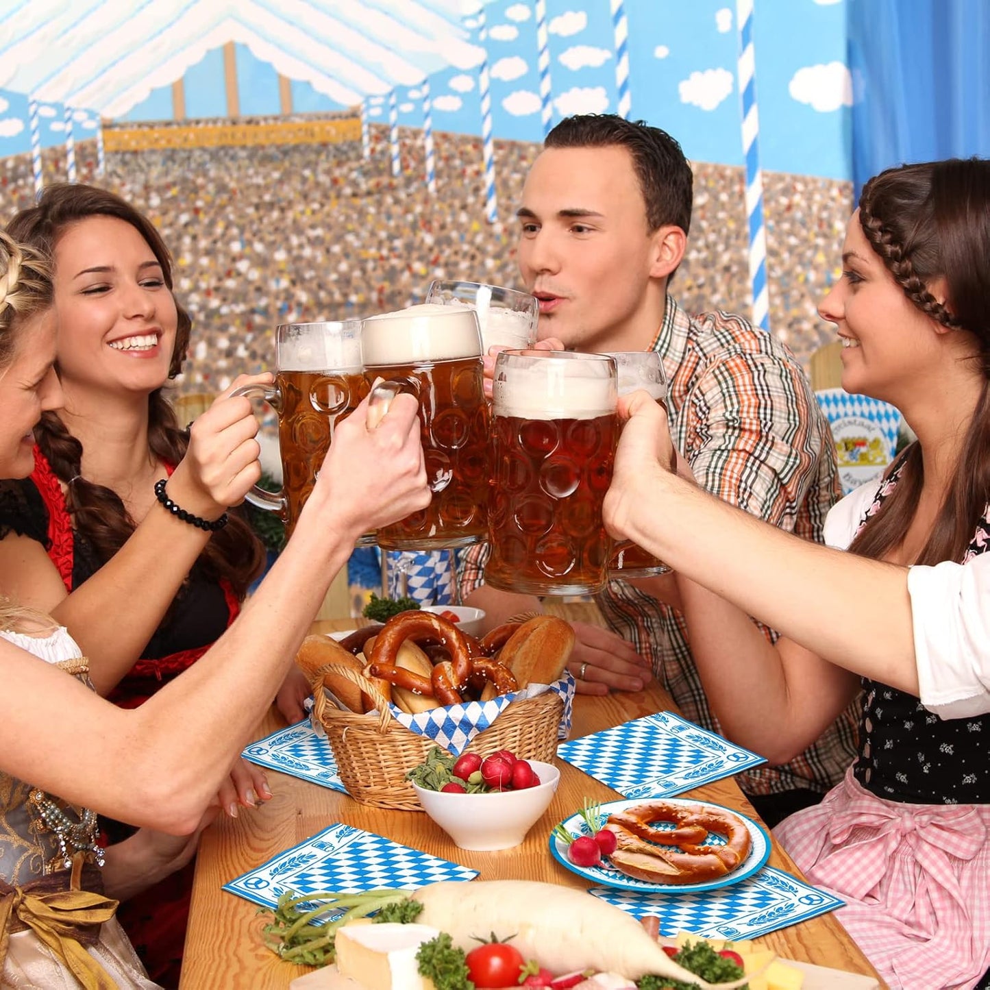 Tischdeko-Set (80-teilig) – WiesnTafel Oktoberfest 2026