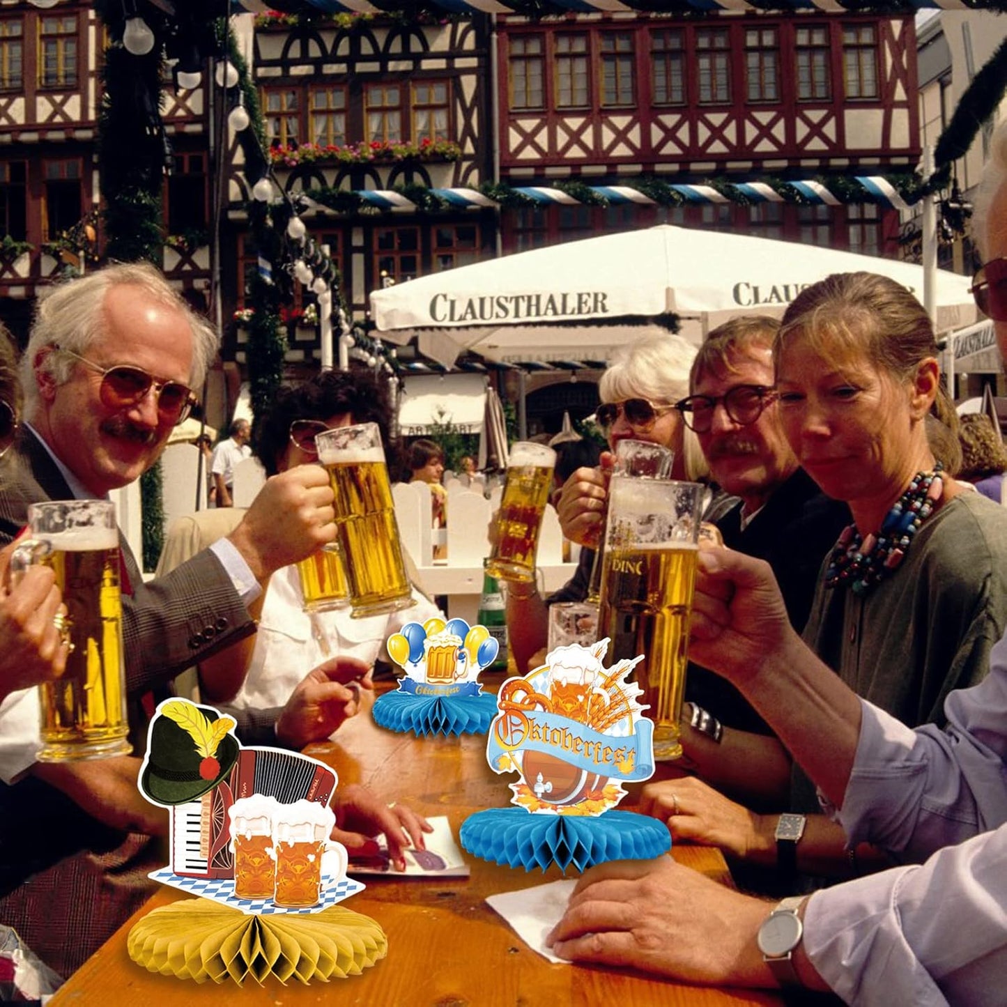 Waben-Tischdeko im 3er-Set – FestFreude Oktoberfest 2026