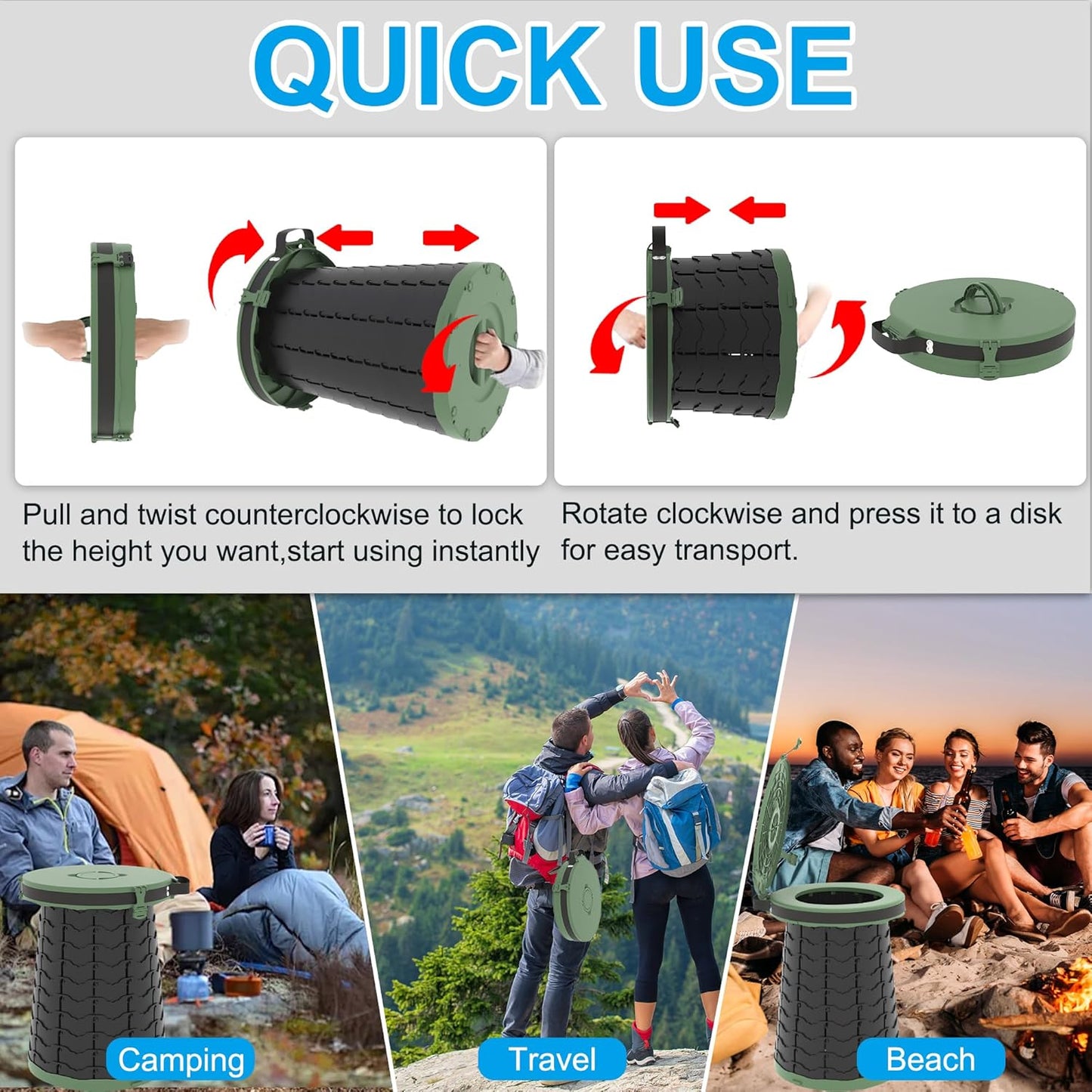 Porta-Toilette mit verstellbarer Höhe – CampMate