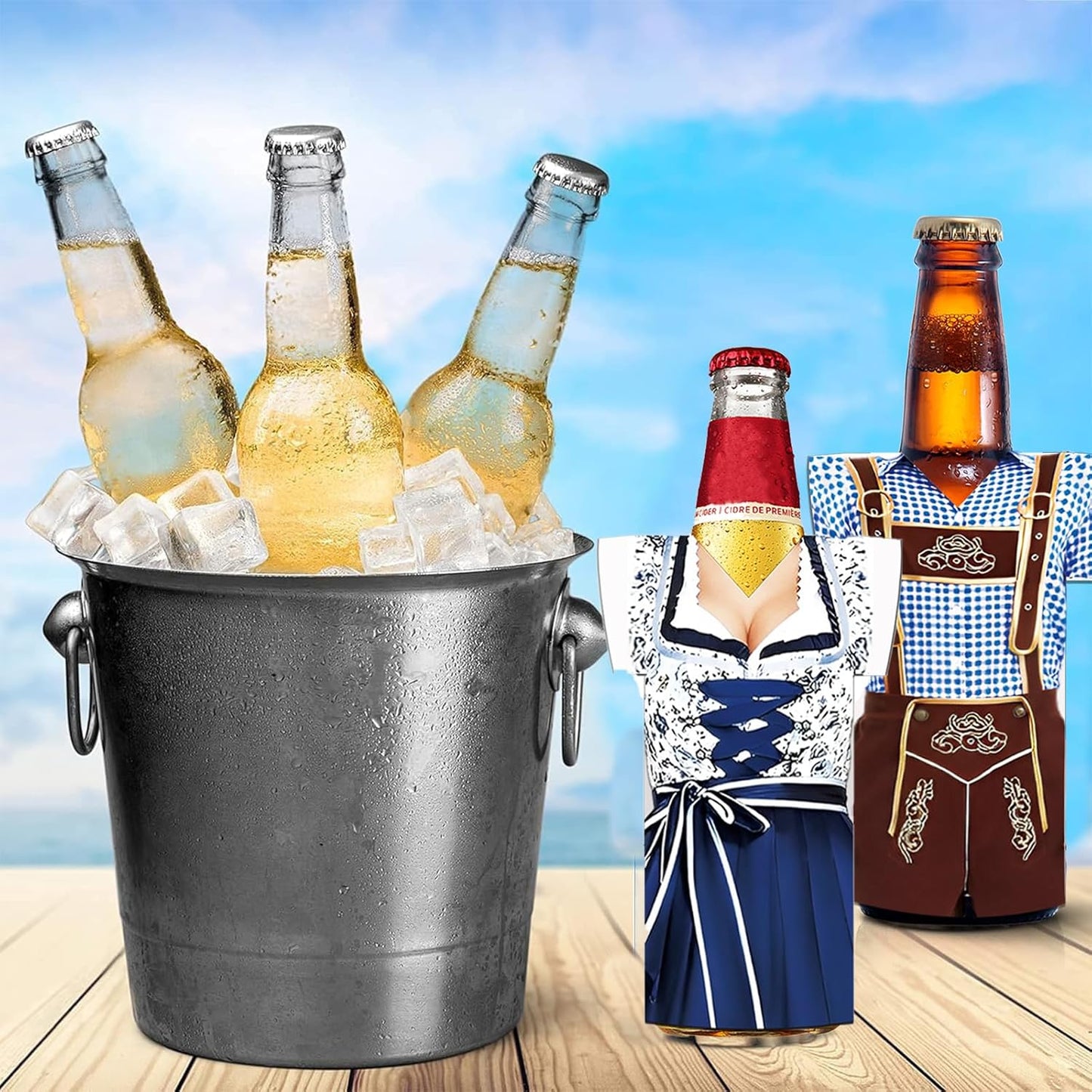 Flaschen-Kühler im 6er-Pack – Madl & Buam Oktoberfest 2026