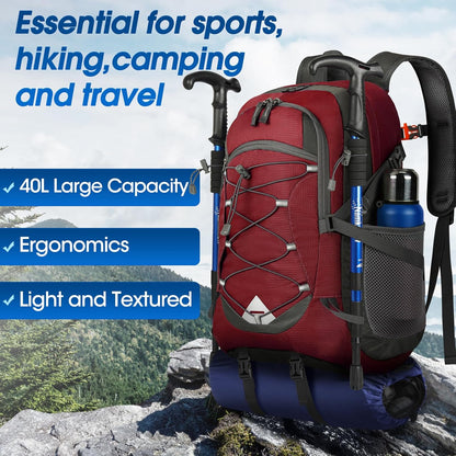 40L Wasserdichter Wander- und Campingrucksack – Leicht & Faltbar – 2 zum Preis von 1