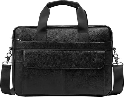 Premium Rindsleder 15” Business-Aktentas mit Organizer-Fächern