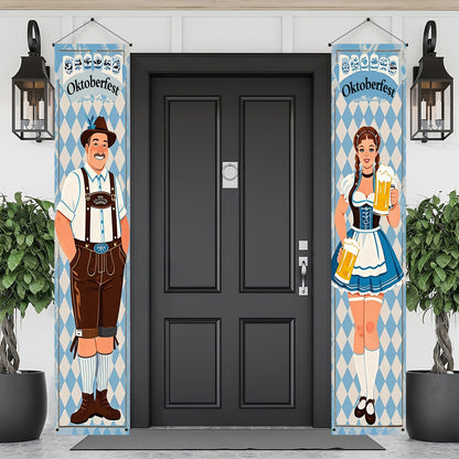 Oktoberfest Banner Set Polyester – WiesnWillkommen Oktoberfest 2026