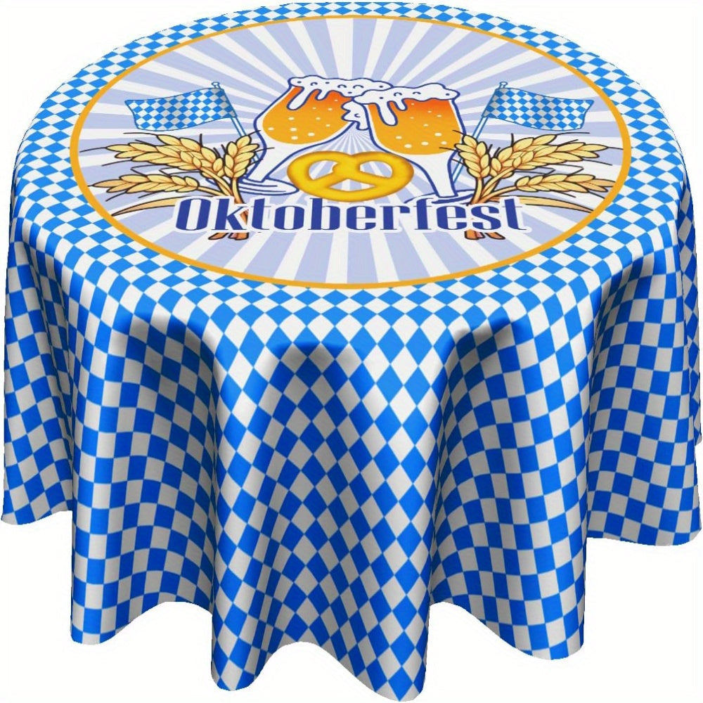 Runde Tischdecke Polyester (152 cm & 178 cm) – WiesnTisch Oktoberfest 2026