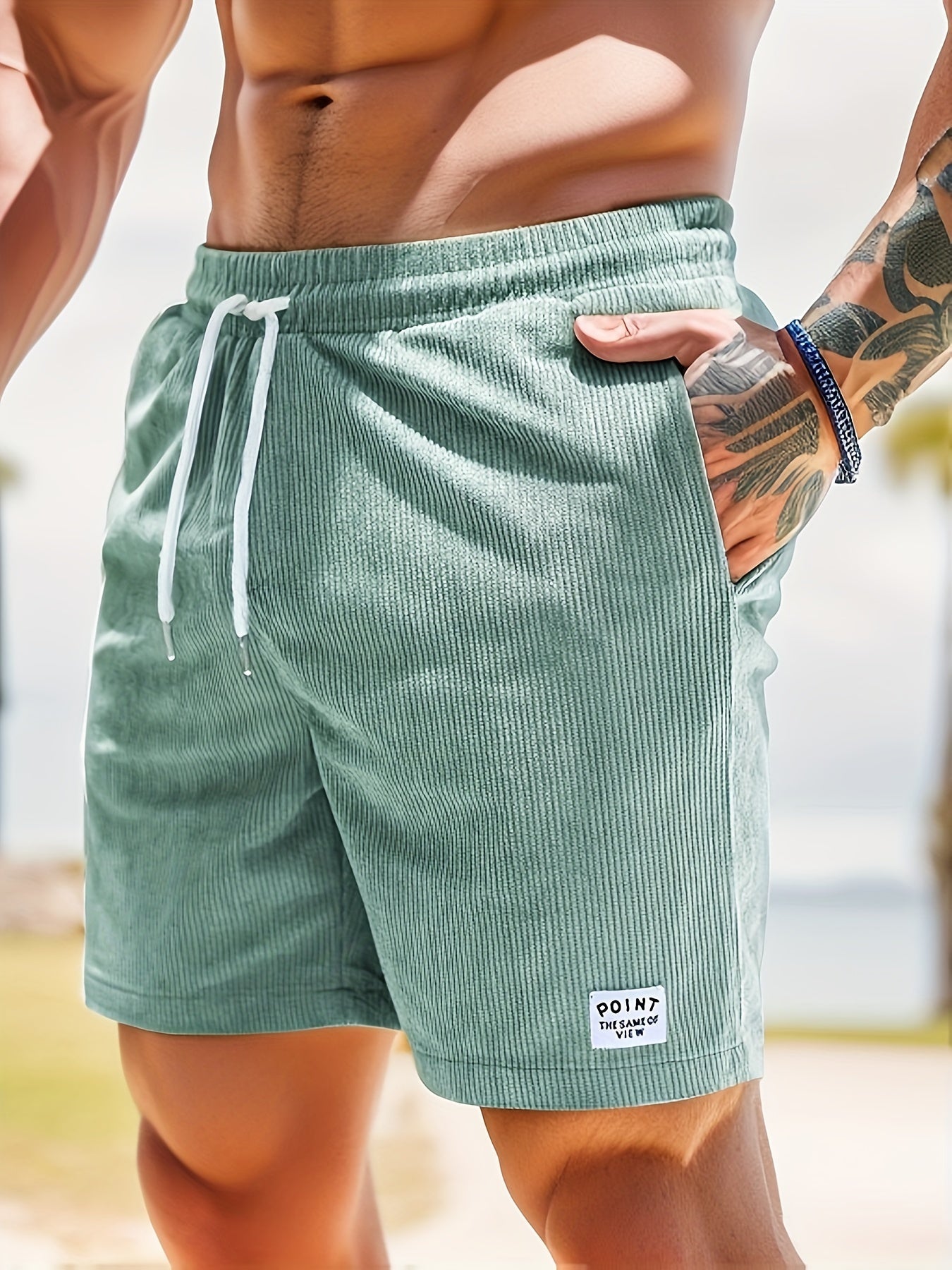 Gestreifte Kurze Hose für Herren – Luca