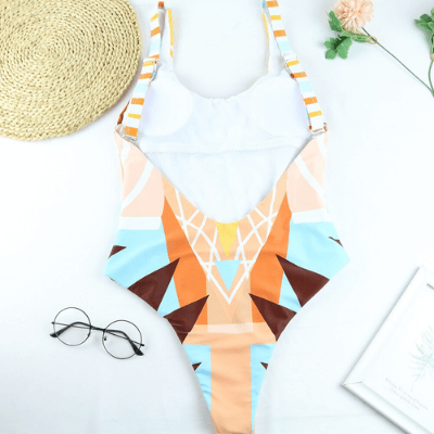 Stylischer Einteiler-Badeanzug mit Animal Print für Damen - WildWelle