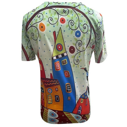 Leichtes Damen T-Shirt mit Print für Alltag und Urlaub - SommerFun