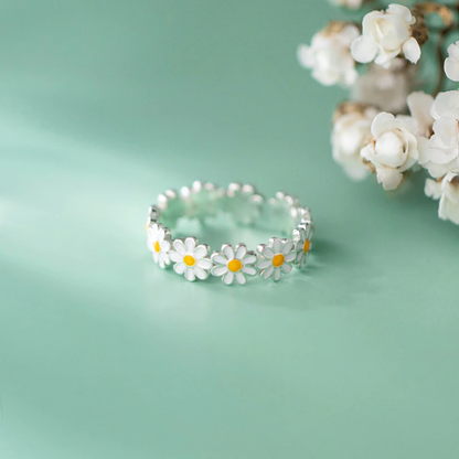 925er Silberring - PetalGlow 
