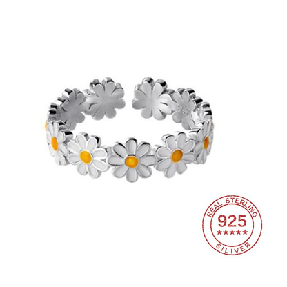 925er Silberring - PetalGlow 