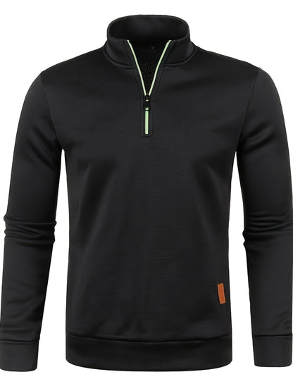 Herren Pullover mit Hals-Reißverschluss für Herbst & Winter – Matteo