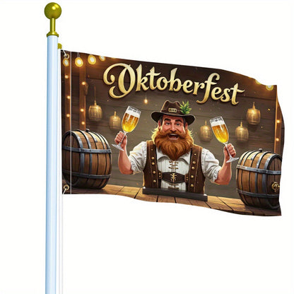 Oktoberfest Gartenflagge – BierFest Mann Oktoberfest 2026