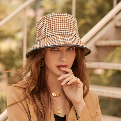 Leichter Damen-Bucket Hat aus Stoff für den Sommer – Lindsay
