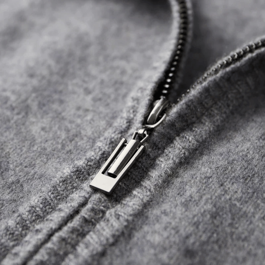 Herren Kaschmir-Zip-Jacke – Laurent Herbstedition
