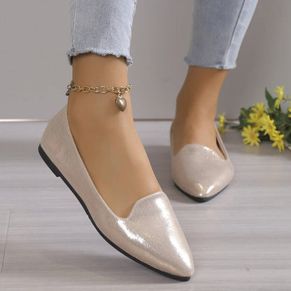 Elegante Herbst-Spitze Ballerinas mit Stretch - Vivienne