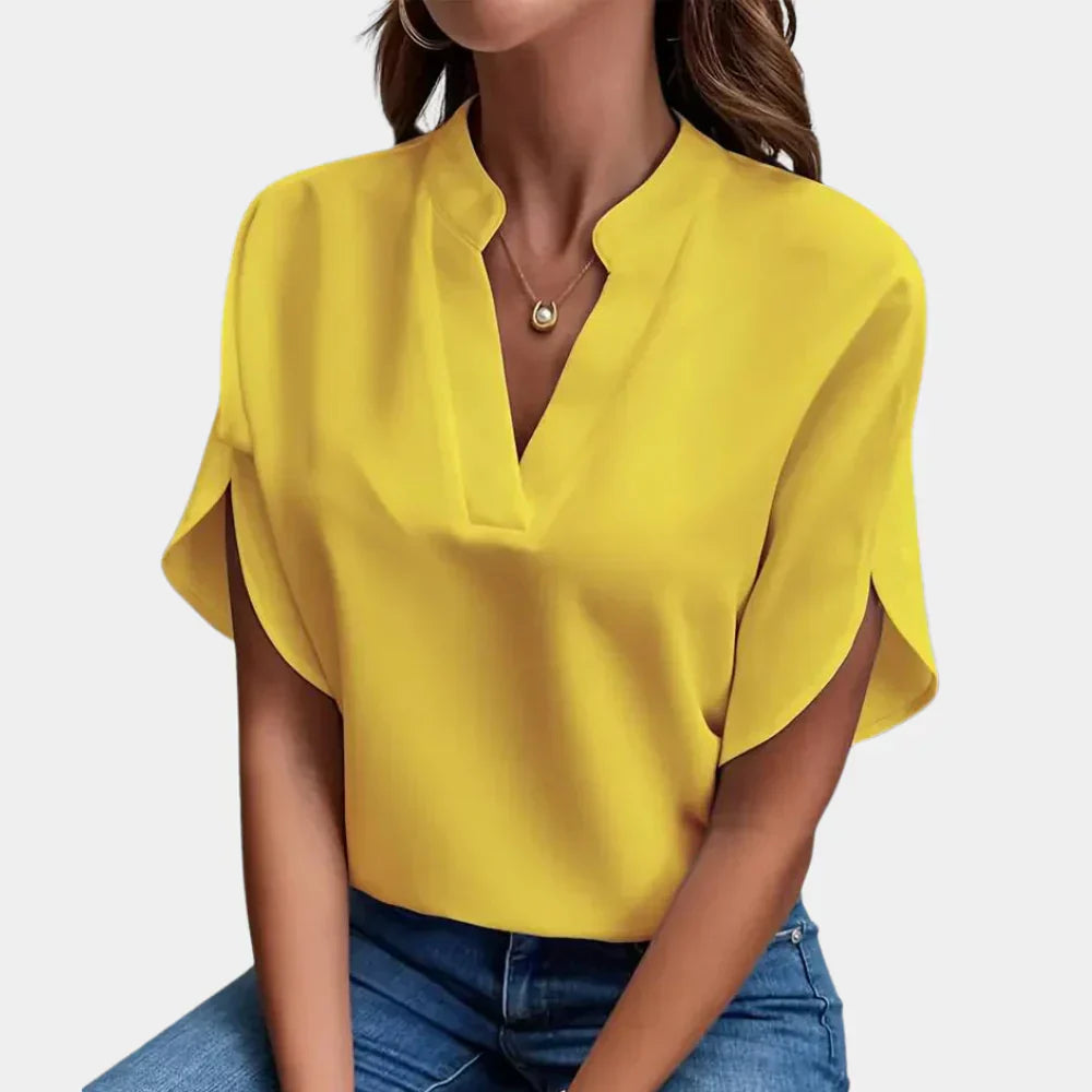 Herbstliche Damenbluse – Ella
