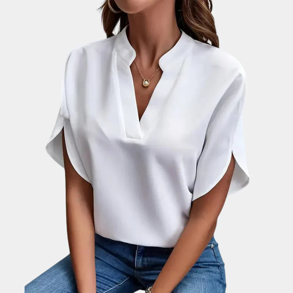 Herbstliche Damenbluse – Ella