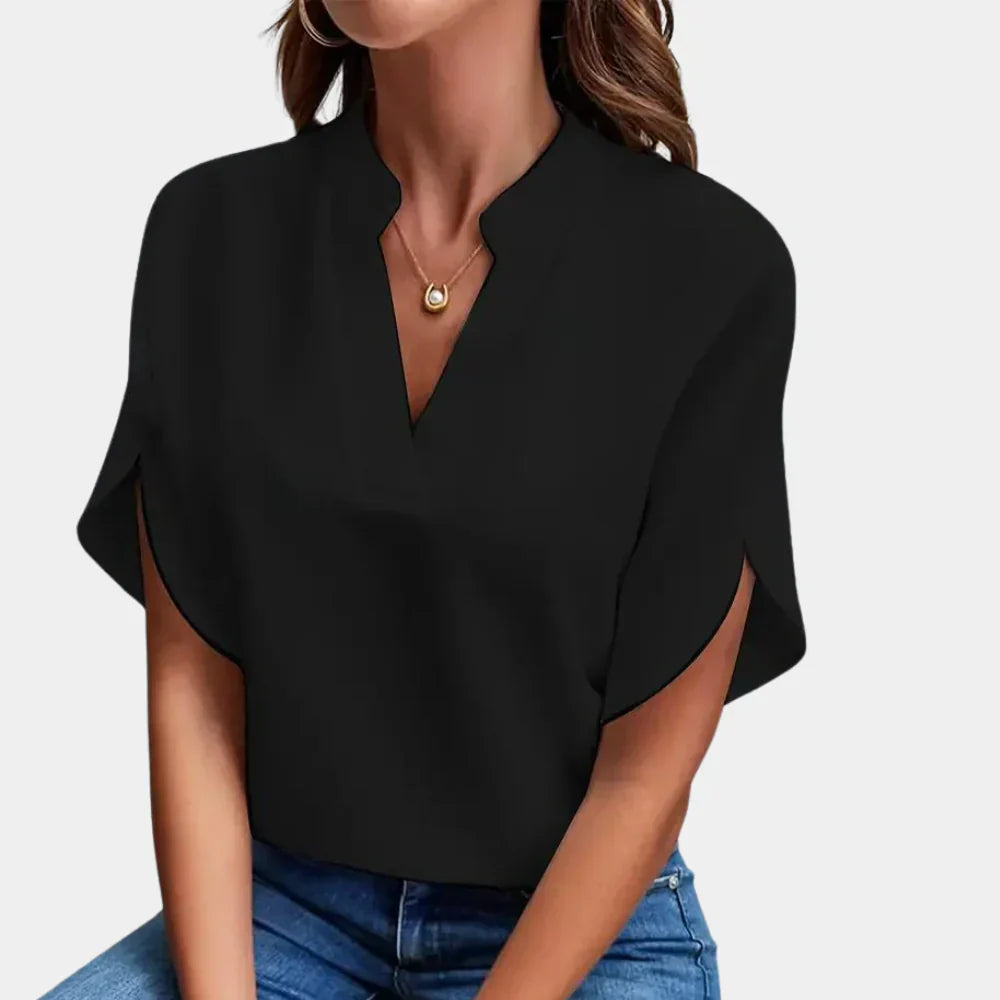 Herbstliche Damenbluse – Ella