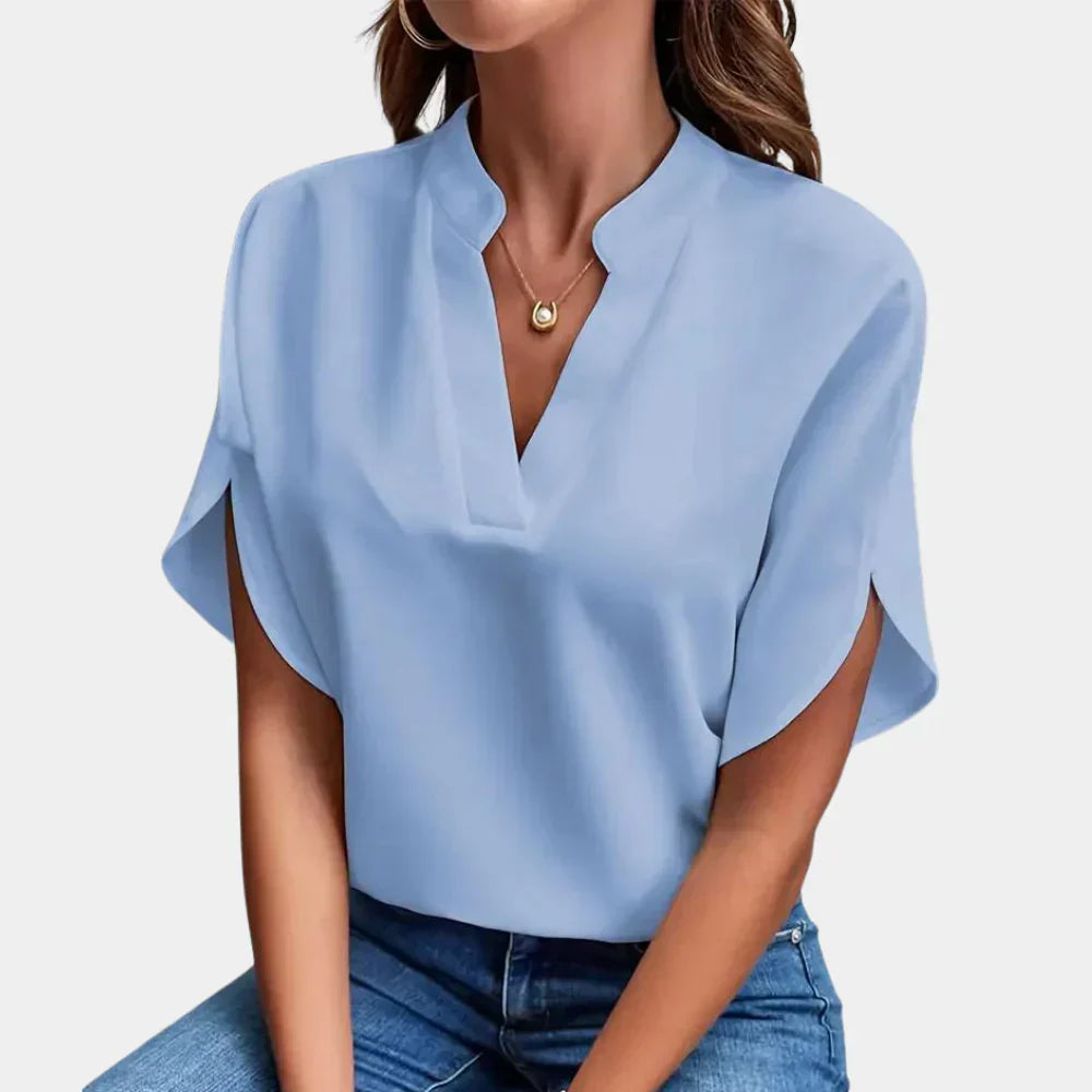 Herbstliche Damenbluse – Ella