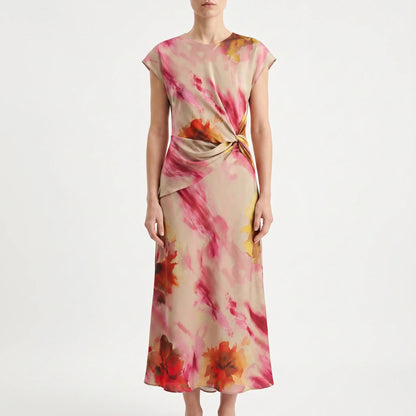 Ärmelloses Midikleid Mit Blumenprint -  Maggie