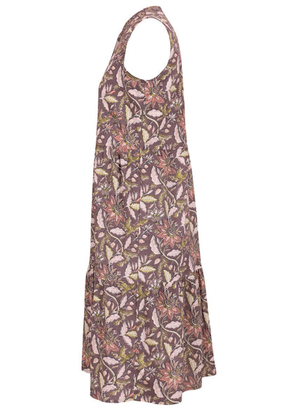 Ärmelloses Midikleid Mit Stufenrock - Dana