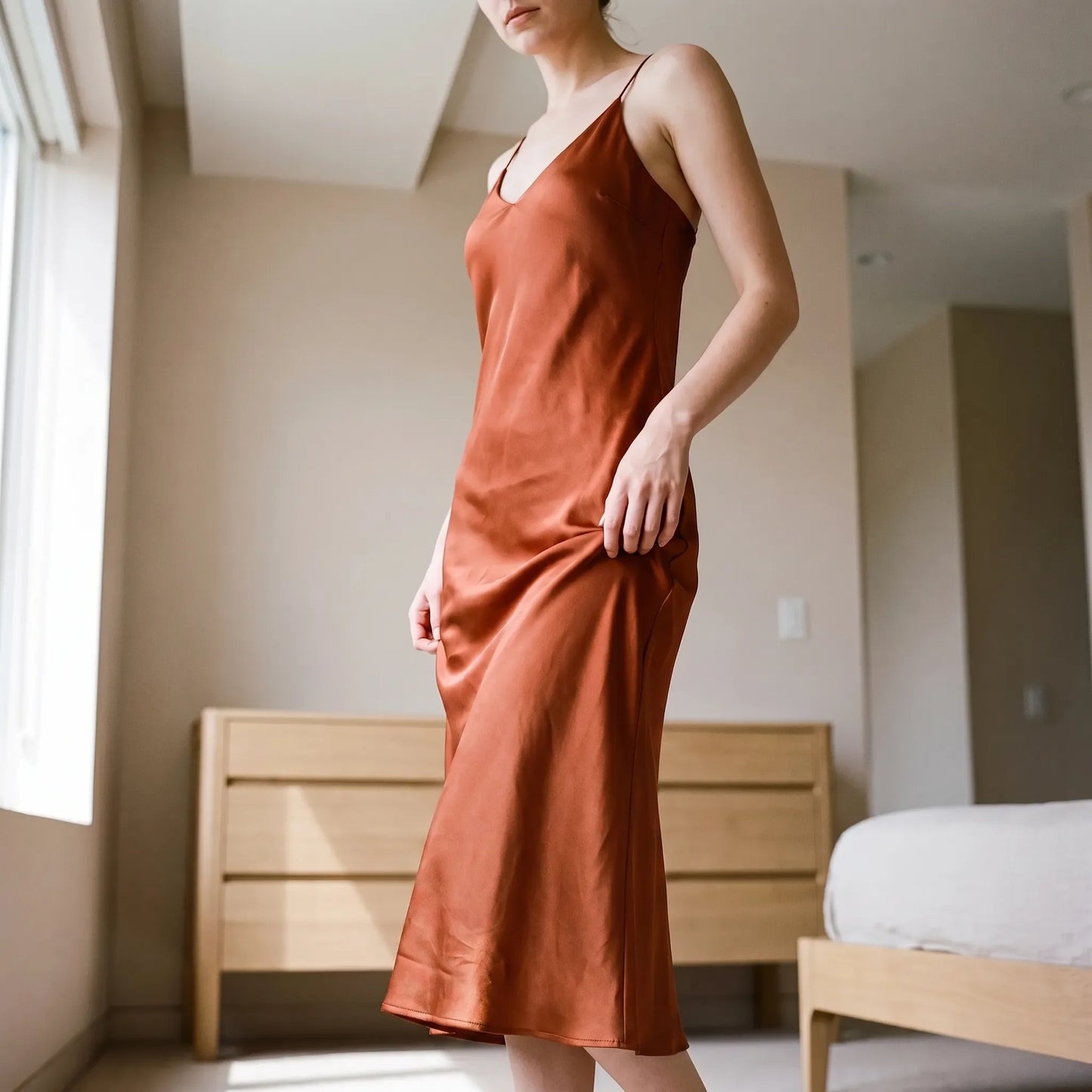 Ärmelloses Slipkleid -  Lucia
