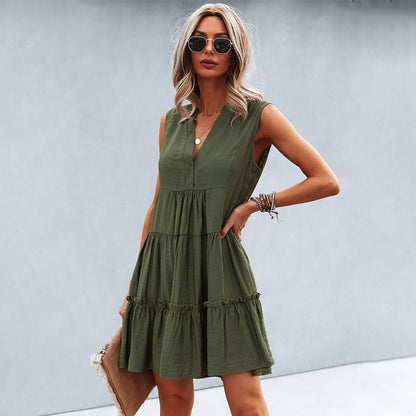 Fröhliches Sommerkleid mit lockerer Passform – Elin
